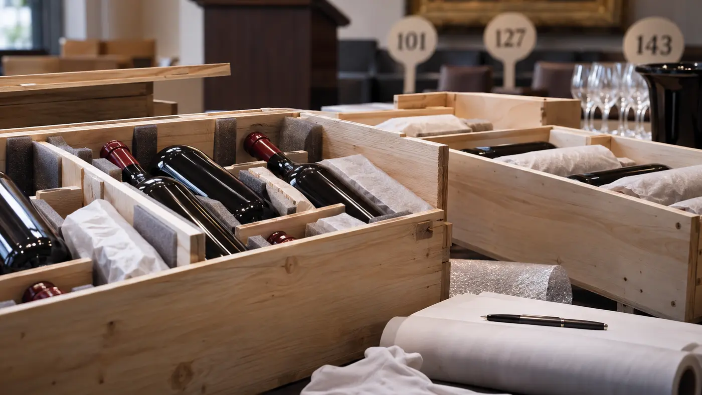 Fine wine resale process from listing and buyer match to cash withdrawal
